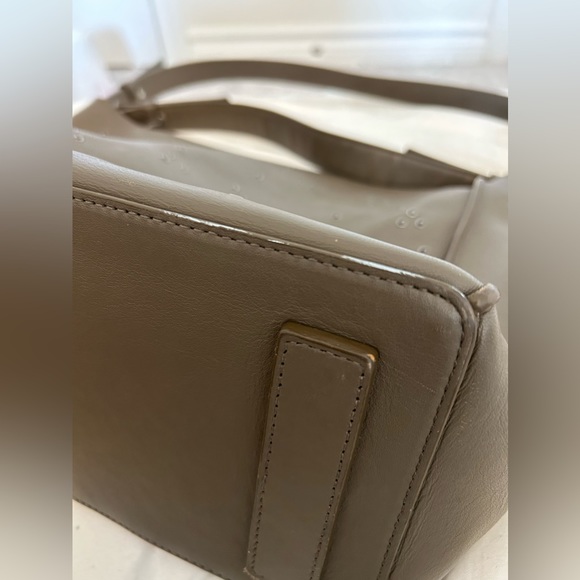 All saints shoulder/crossbody bag in storm grey with metal detailing - Picture 4 of 6
